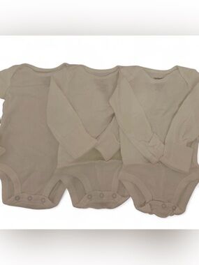 Carter's White Long-Sleeve Baby Bodysuit 3 pack Set brand new